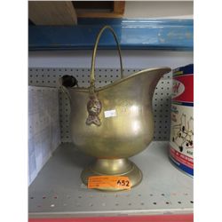 Brass coal scuttle
