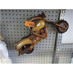 Wood motorcycle model
