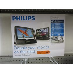 2 Philips portable DVD players