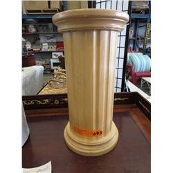 Wooden column 15" tall, 9" dia.