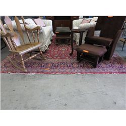 Vintage Persian area carpet 14' x 9'