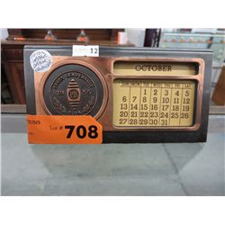 1950s copper desk calendar