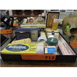 Lot of WW2 & 1950s First Aid & pharmaceuticals