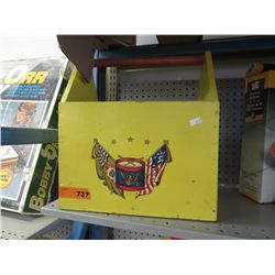 Vintage painted toy caddy