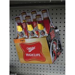 Tin Miller High Life wall sign