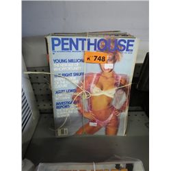 Approx. 19 x 1980s Penthouse Magazines