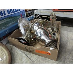 Box of decorative household items