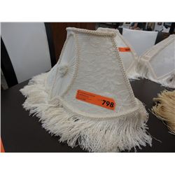 Swag lamp shade - ivory