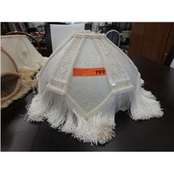 Swag lamp shade - ivory