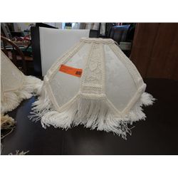 Swag lamp shade - ivory