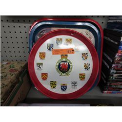 3 Vintage tin trays