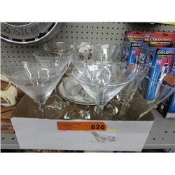 Crystal and glass stem ware - approx. 20 pcs