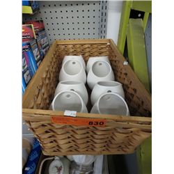 Basket containing 8 IKEA ceramic kitchen pods