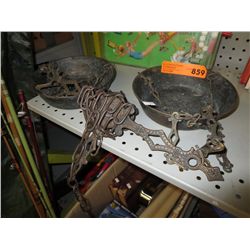 Vintage metal hanging scale