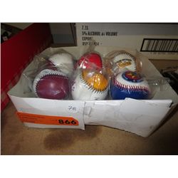 6 Souvenir baseballs