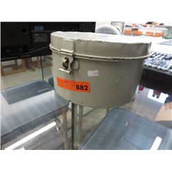 Metal naval hat box