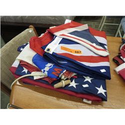 Approx. 12 flags, assorted countries