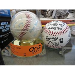 2 Signed Baseballs