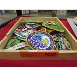 Approximately 100  patches - most are Boy Scout