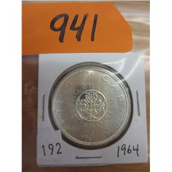 1965 Canadian Silver dollar coin