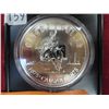 Image 1 : 1975 Calgary Centennial silver dollar - Cased