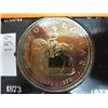 Image 1 : 1973 RCMP Centennial silver dollar with toning