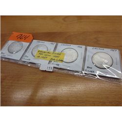 Canadian silver 50 cent coins .800 silver