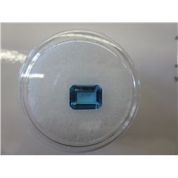 1.71 Emerald cut "Swiss Blue Topaz"
