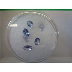 Gem jar fill with genuine oval tanzanite