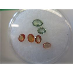 Gem jar fill with genuine assorted sapphires
