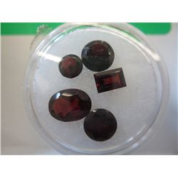 Gem jar fill with genuine assorted cut garnets