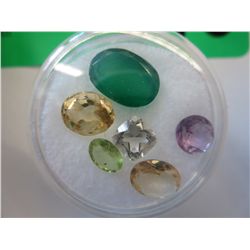Gem jar fill with genuine assorted multi gemstones