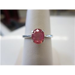 $1000 appraised fancy pink sapphire solitaire ring