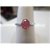 Image 1 : $1000 appraised fancy pink sapphire solitaire ring