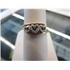 Image 1 : Ladies 3 heart diamond cocktail ring