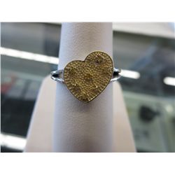 Ladies rare yellow diamond cocktail ring