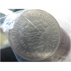 4 x Canadian $1 coins - BC Centennial