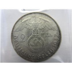 Authentic 1937 Nazi German Eagle & Swastika coin