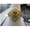 Image 1 : New genuine diamond & citrine dinner ring