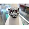 Image 1 : Cool leopard ring studded w/ white & red crystals