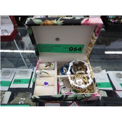 Jewelry box filled with misc. contents
