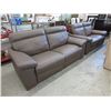 Image 1 : NEW - Natuzzi Italian leather Sofa & Loveseat