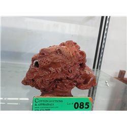 Folk art glazed pottery Lion