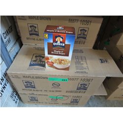 Case of Quaker Instant Oatmeal-Maple & Brown Sugar