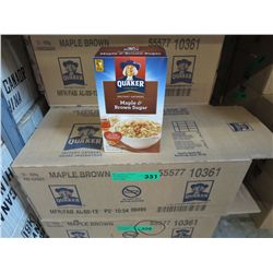 Case of Quaker Instant Oatmeal-Maple & Brown Sugar