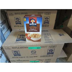 Case of Quaker Instant Oatmeal-Maple & Brown Sugar