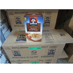 Case of Quaker Instant Oatmeal-Maple & Brown Sugar