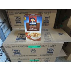 Case of Quaker Instant Oatmeal-Maple & Brown Sugar