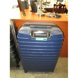 Large blue Heys suitcase