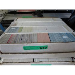 2000 Count box of sports trading cards